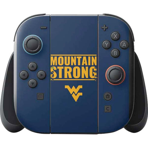 West Virginia University Yellow Nintendo Switch 2 (2025) with Joy-Con Skin